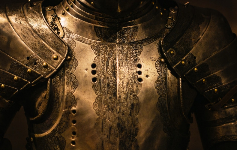 a suit of armor, representing the legal defense provided by an exculpatory clause in a liability waiver